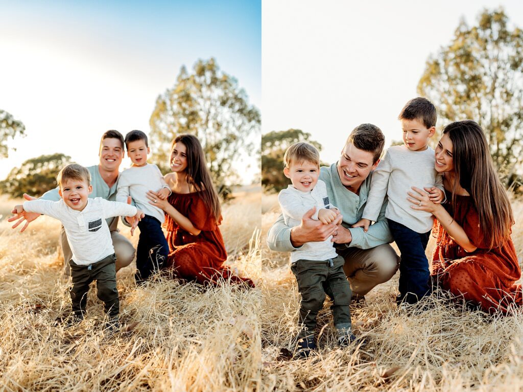 fun family photo session in the Bay Area